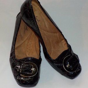 ***SSS***HAD TOO LONG GOTTA GO Natural Soul flats sz 6.5 M black NWOB